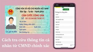 tra cứu thông tin cá nhân từ cmnd